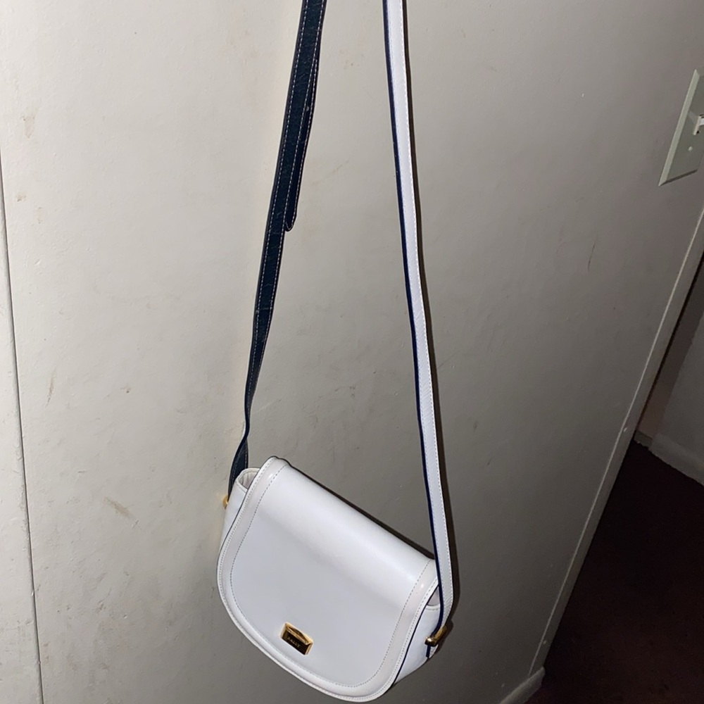 Bally White and blue small purse